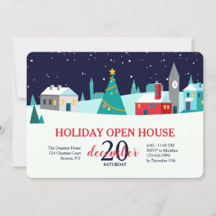 Invitation Snowy Open House