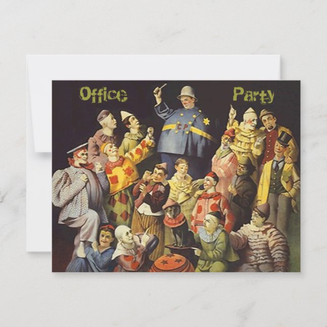 Invitation sociale à la fête de bureau - Réunion d (Devant)