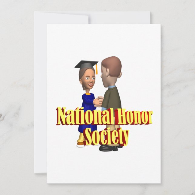 Invitation Société nationale d'honneur (Devant)