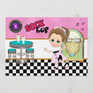Invitation Sock Hop