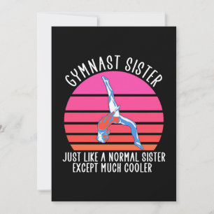 Invitation Sœur gymnaste