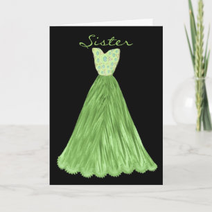Invitation SOEUR Soyez ma femme de chambre Robe VERTE OLIVE