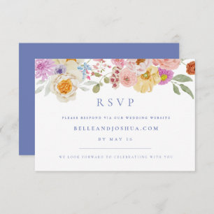 Invitation Soft Garden Florals Mariage RSVP
