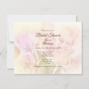 Invitation Soft Pastel Roses