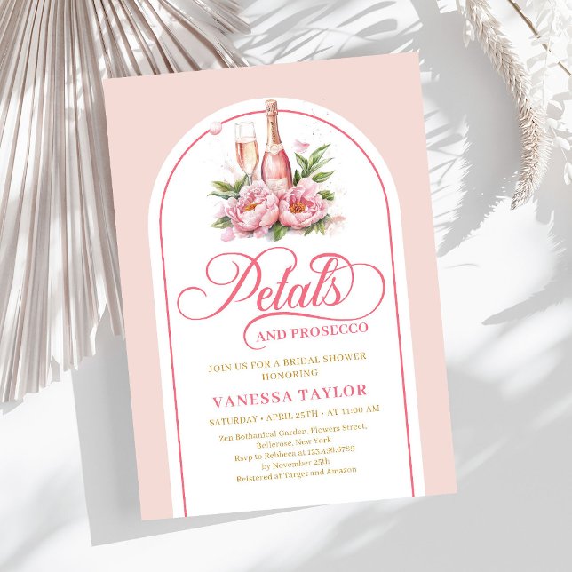 Invitation Soft petals and prosecco invite editable design (Soft petals and prosecco invite editable design

)