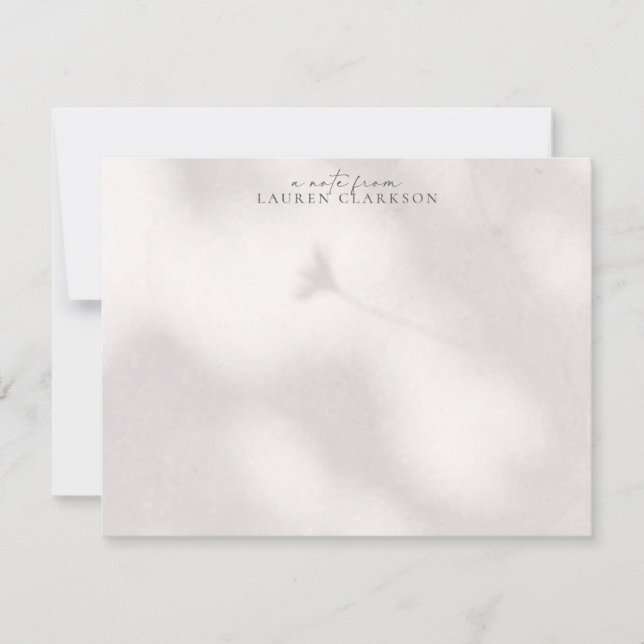 Invitation Soft Shadow  Note Card (Devant)