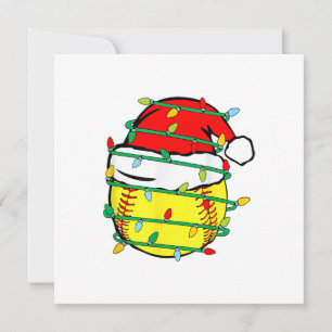 Invitation Softball de Noël