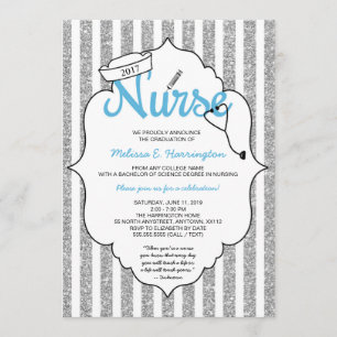 Invitation Soignez l'obtention du diplôme, RN goupillant la