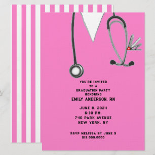 Invitation Soins infirmiers de l'école de graduation de la fê