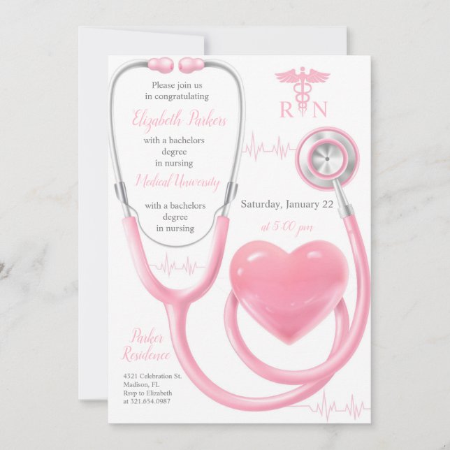 Invitation Soins infirmiers - Partie professionnelle autorisé (Devant)