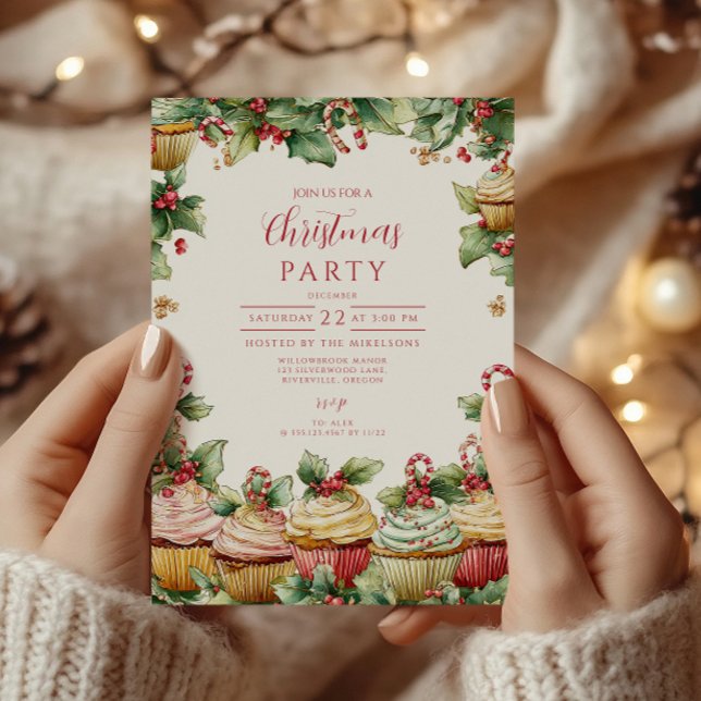 Invitation Soins sucrés de Whimsical Noël (Créateur téléchargé)