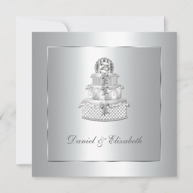 Invitation Soirée 25e anniversaire de Mariage (Devant)