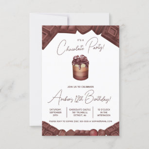 Invitation Soirée au chocolat, Décès par fête d'anniversaire 