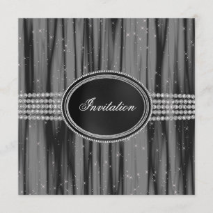Invitation Soirée Black Diamond Black Tie