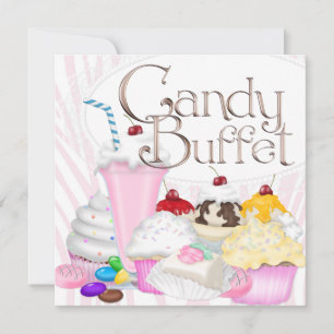 Invitation Soirée-buffet Zebra rose