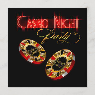 Invitation Soirée Casino de Vegas DEMANDEZ-MOI DE METTRE VOTR