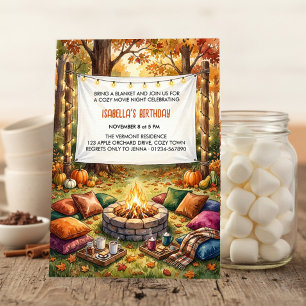 Invitation Soirée Cinéma de Naissance au Feu de Camp dans le