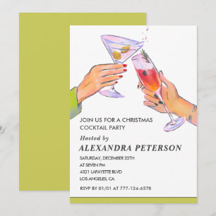 Invitation Soirée Cocktail de Noël