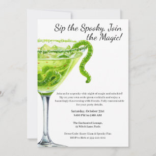 Invitation Soirée Cocktail Halloween Potion Magique