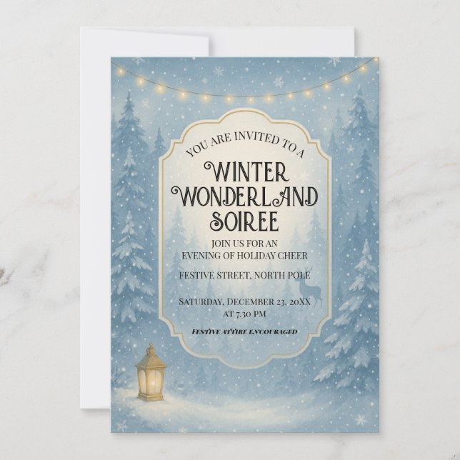 Invitation Soirée Contes d'Hiver (Devant)