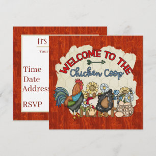 Invitation soirée coop de poulet