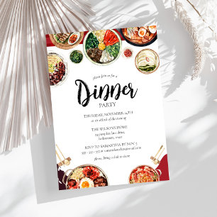 Invitation Soirée Coréenne à thème