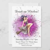 Soirée costumée en sorcière d'Halloween