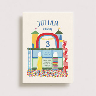 Invitation Soirée d'Anniversaire de enfant de l'aire de jeu i