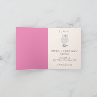 Invitation Soirée d'anniversaire de la mignonne princesse