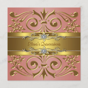 Invitation Soirée d'Anniversaire du Corail et de l'Or