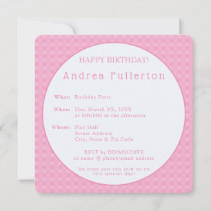Invitation Soirée d'anniversaire élégante et moderne personna
