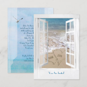 Invitation Soirée d'anniversaire Ocean Beach Wedding