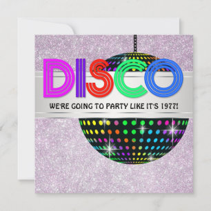 Invitation Soirée dansante Disco