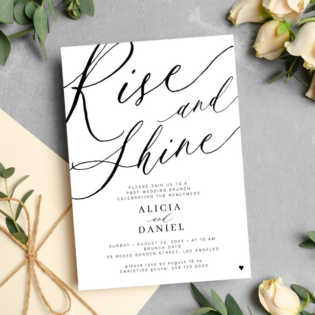 Invitation Soirée de brunch mariage pour un meilleur après-mi (Créateur téléchargé)