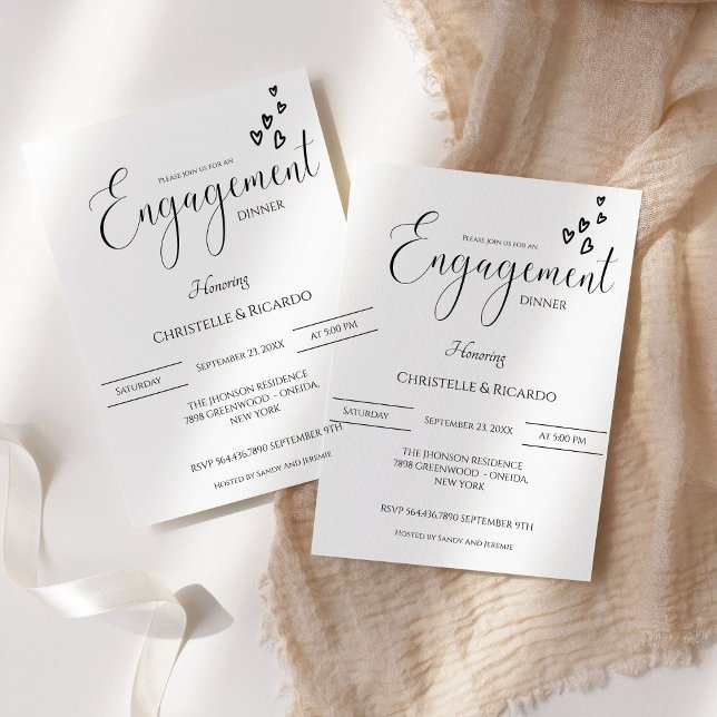 Invitation Soirée de calligraphie élégante (Créateur téléchargé)