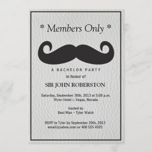 Invitation Soirée de célibataire réservée aux membres en simi