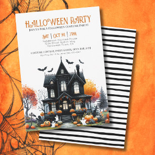 Invitation Soirée de costumes pour adultes Halloween