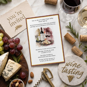 Invitation Soirée de dégustation de nourriture gastronomique 