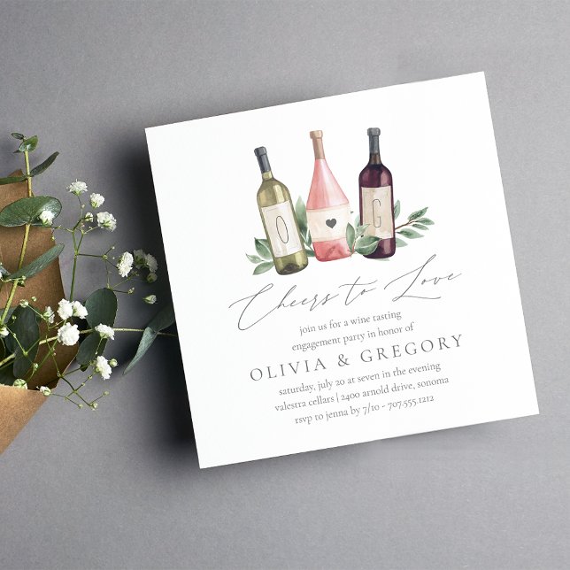 Invitation Soirée de dégustation de vin (Créateur téléchargé)