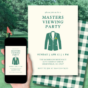 Invitation Soirée de diffusion du tournoi de golf Masters ave