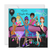 Soirée de Filles Teal Rose Amusant Filles Cocktail