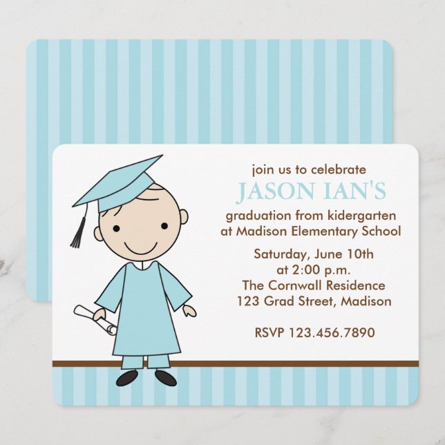 Invitation Soirée de fin d'études (Devant / Derrière)