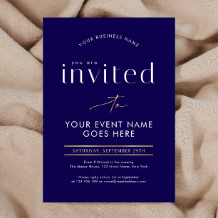 Invitation Soirée de gala de l'événement commercial de callig