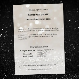 Invitation Soirée de gala de remise de prix de l'entreprise m