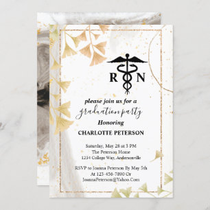 Invitation  Soirée de graduation des infirmières en gris et e