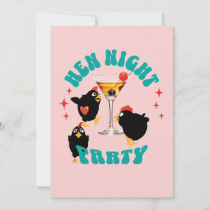 Invitation Soirée de Hen personnalisées Funny Bachelorette