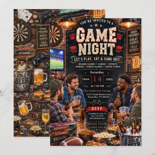 Invitation Soirée de Jeux Amusante
