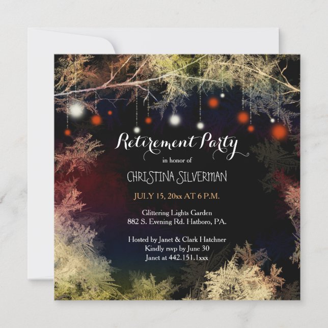 Invitation Soirée de la retraite de Starry Forest (Devant)