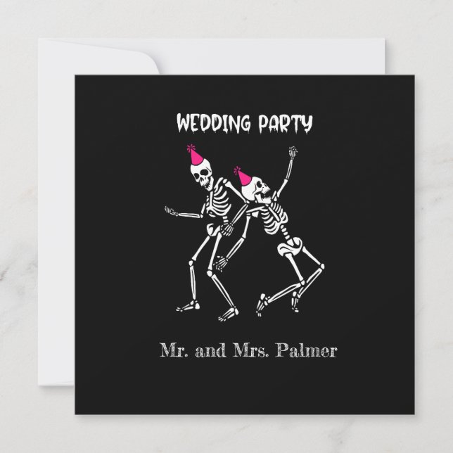 Invitation Soirée de mariage de Witchy Goth Halloween (Devant)