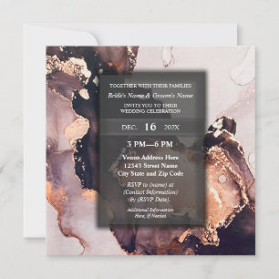 Invitation Soirée de mariage élégante, moderne et luxueuse do